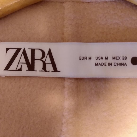 double breasted camel colored long coat - Picture 4 of 5